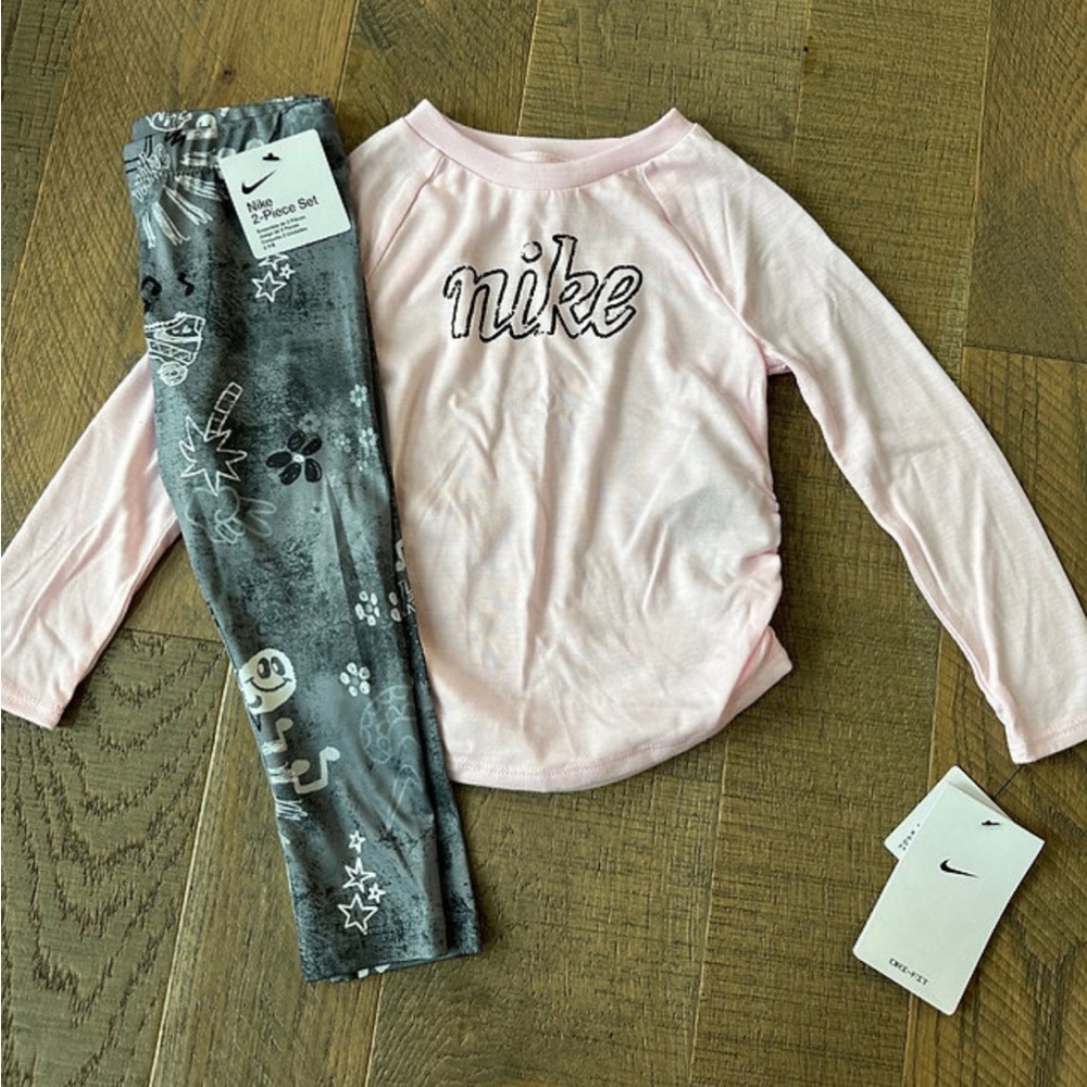 Baby Girl Outfit - Pink/Grey